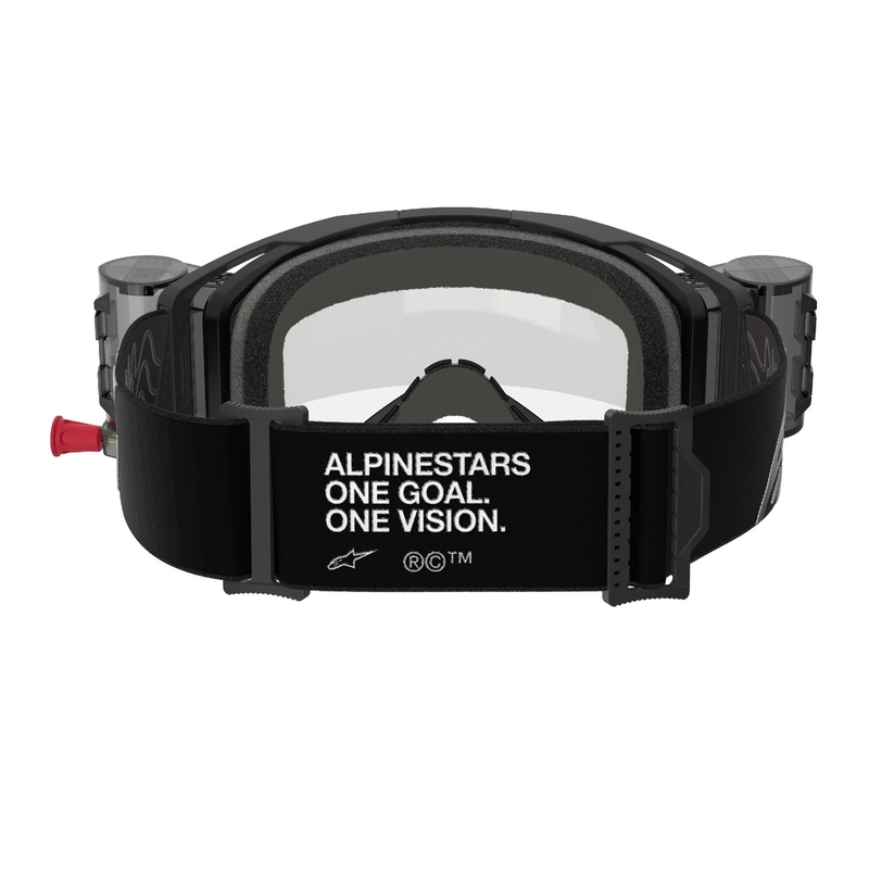 Alpinestars Vision 8 Corp ROLL-OFF Γυαλιά Motocross ευρείας όρασης μαύρα με διαφανή φακό