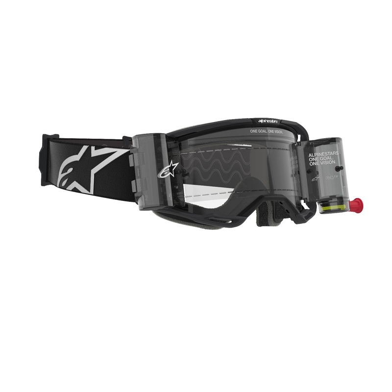 Alpinestars Vision 8 Corp ROLL-OFF Γυαλιά Motocross ευρείας όρασης μαύρα με διαφανή φακό