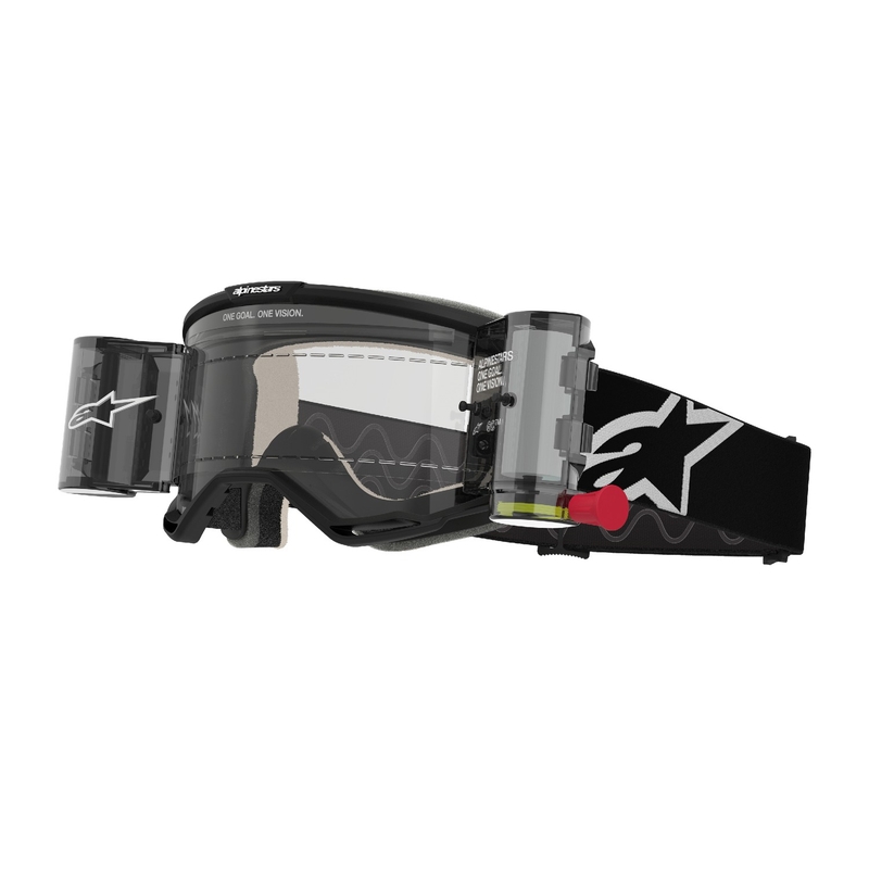 Alpinestars Vision 5 Corp ROLL-OFF Γυαλιά Motocross ευρείας όρασης μαύρα με διαφανή φακό