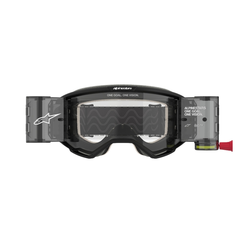 Alpinestars Vision 5 Corp ROLL-OFF Γυαλιά Motocross ευρείας όρασης μαύρα με διαφανή φακό