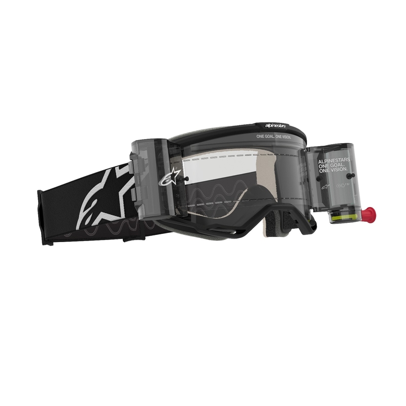 Alpinestars Vision 5 Corp ROLL-OFF Γυαλιά Motocross ευρείας όρασης μαύρα με διαφανή φακό