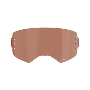 Plexi για γυαλιά Alpinestars Supertech για σύστημα roll-off πορτοκαλί-καφέ afterburn