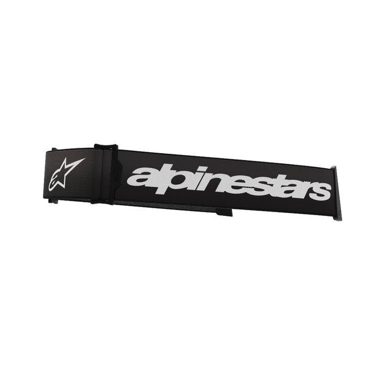 Alpinestars Supertech/Vision 8 μαύρος και λευκός ιμάντας γυαλιών