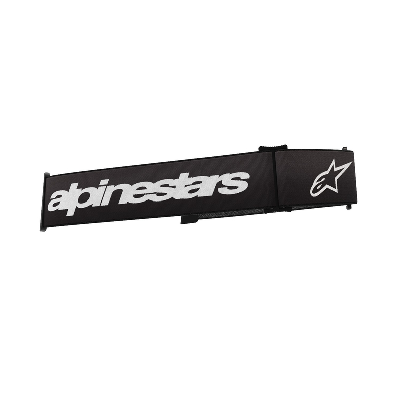 Alpinestars Supertech/Vision 8 μαύρος και λευκός ιμάντας γυαλιών