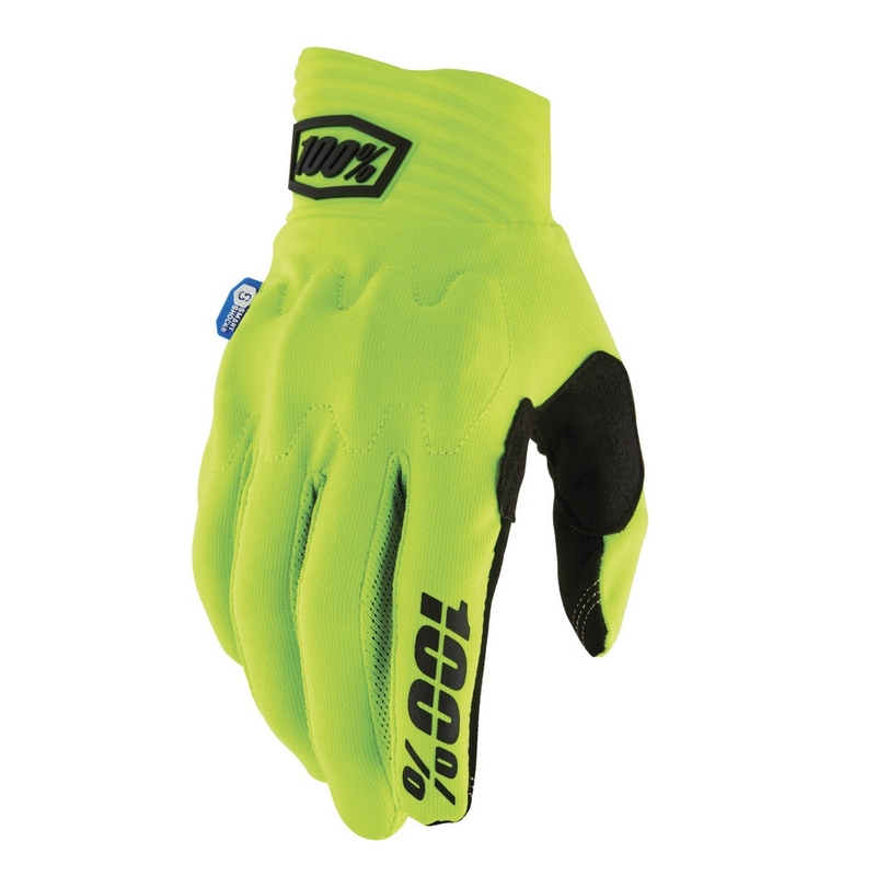 Γάντια Motocross 100% Cognito Smart Shock φλούο κίτρινο