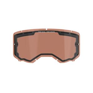 Πλεξιγκλάς για Alpinestars Vision 8/5/3 διπλό αντιθαμβωτικό πορτοκαλί καφέ afterburn