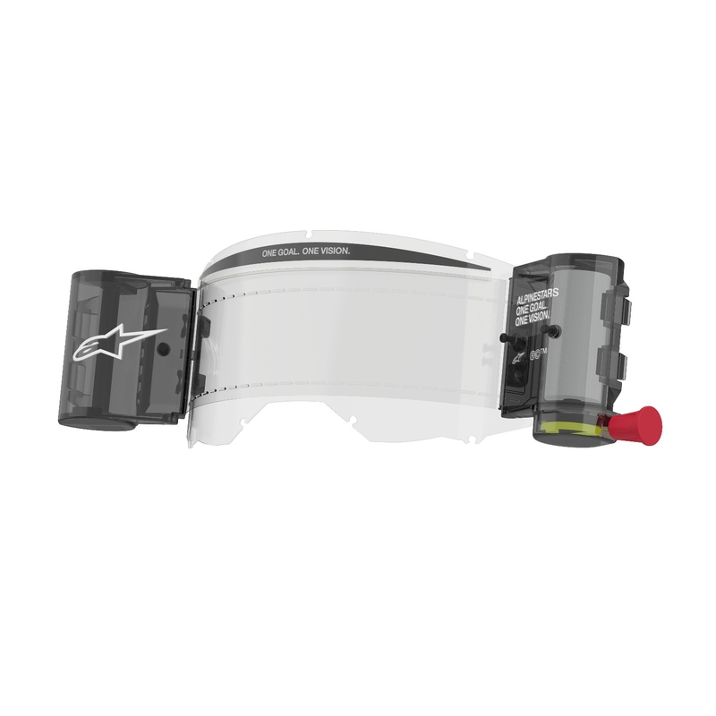 Σετ αντικατάστασης Alpinestars Roll-off Wide Vision για γυαλιά Vision 8/5/3 με καρφίτσες για αποσπώμενες μεμβράνες clear plexi