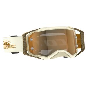 Γυαλιά motocross SCOTT Prospect PRO Circuit AMP μπεζ-καφέ με χρυσό plexi