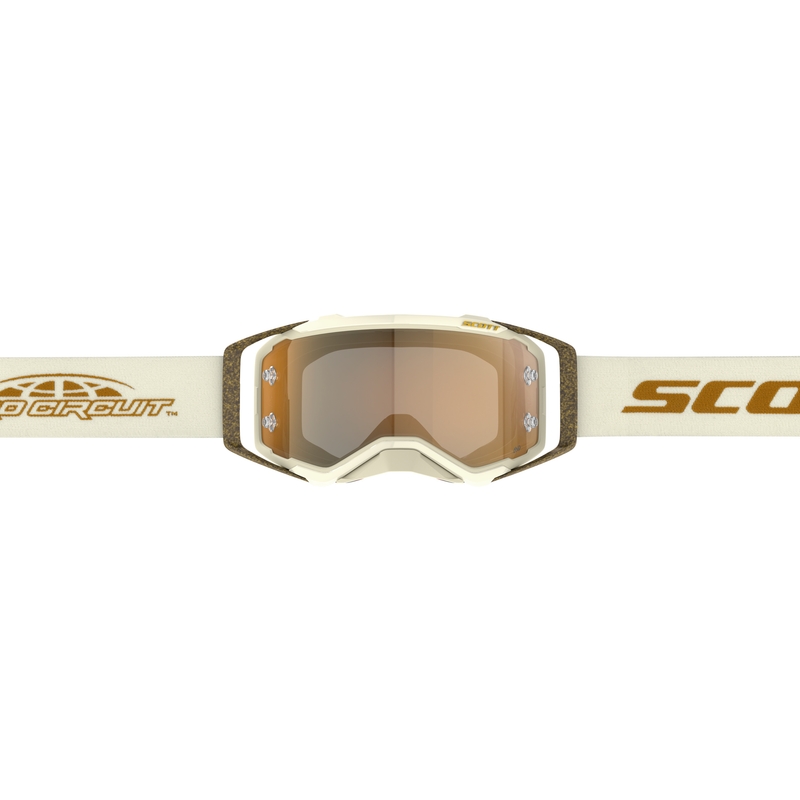 Γυαλιά motocross SCOTT Prospect PRO Circuit AMP μπεζ-καφέ με χρυσό plexi