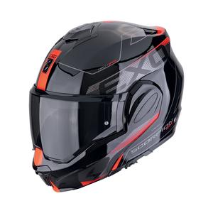 Πτυσσόμενο κράνος μοτοσικλέτας Scorpion EXO-TECH EVO TRAVELLER μαύρο-κόκκινο