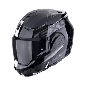Πτυσσόμενο κράνος μοτοσικλέτας Scorpion EXO-TECH EVO TRAVELLER μαύρο και λευκό