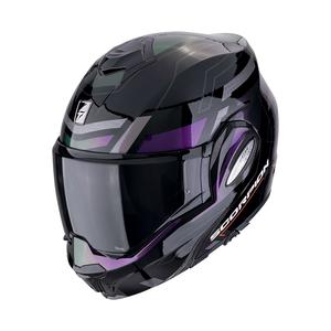 Πτυσσόμενο κράνος μοτοσικλέτας Scorpion EXO-TECH EVO CONQUER ματ μαύρο χαμαιλέων