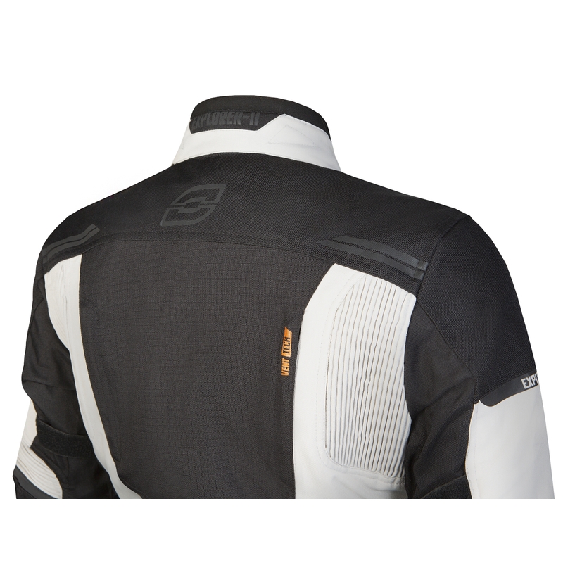 Dámská bunda na motorku Ozone Explorer II šedo-černá výprodej