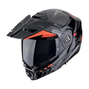 Αναδιπλούμενο κράνος μοτοσικλέτας Scorpion ADX-2 LEWIS μαύρο-κόκκινο