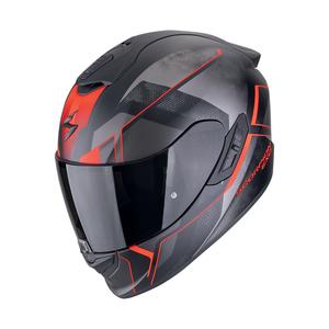 Ακέραιο κράνος μοτοσικλέτας Scorpion EXO-1400 EVO II AIR INTENSIO ματ μαύρο-κόκκινο