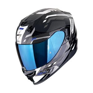 Ακέραιο κράνος μοτοσικλέτας Scorpion EXO-520 EVO AIR RANKA μαύρο-λευκό-μπλε