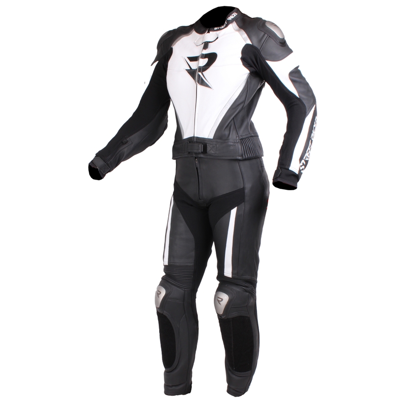 Dámská kombinéza na motorku Street Racer Fusion černo-bílo-šedá výprodej