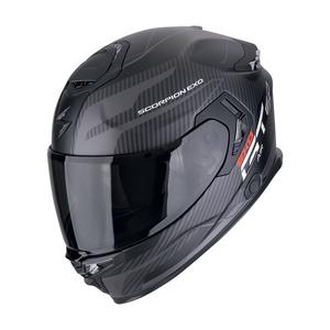 Ενσωματωμένο κράνος μοτοσικλέτας Scorpion EXO-GT SP AIR FLEX ματ μαύρο-ασημί