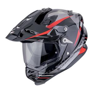 Κράνος Enduro Scorpion ADF-9000 Air Feat μαύρο-ασημί-κόκκινο