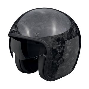 Ανοιχτό κράνος μοτοσικλέτας Scorpion Belfast EVO ONYX CARBON SOLID μαύρο