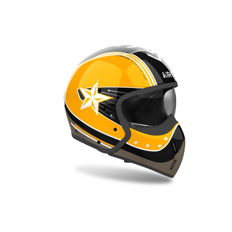 Airoh J110 Command Modular κράνος μοτοσικλέτας Gloss Yellow