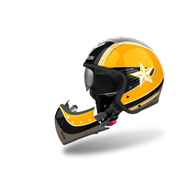 Airoh J110 Command Modular κράνος μοτοσικλέτας Gloss Yellow