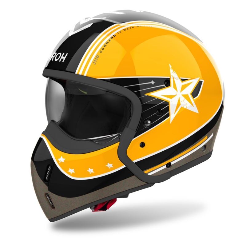 Airoh J110 Command Modular κράνος μοτοσικλέτας Gloss Yellow