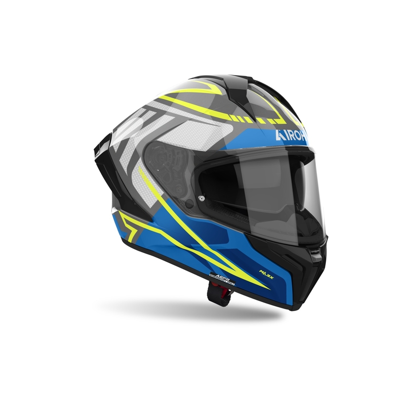 Ολοκληρωμένο κράνος μοτοσικλέτας Airoh MATRYX Rider γυαλιστερό μπλε