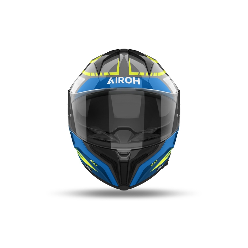 Ολοκληρωμένο κράνος μοτοσικλέτας Airoh MATRYX Rider γυαλιστερό μπλε