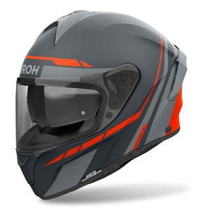 Ενσωματωμένο κράνος μοτοσικλέτας Airoh SPARK 2 Spinner ματ πορτοκαλί