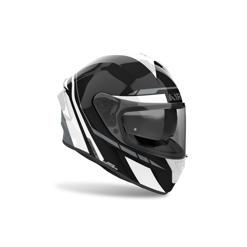 Ενσωματωμένο κράνος μοτοσικλέτας Airoh SPARK 2 Spinner γυαλιστερό λευκό