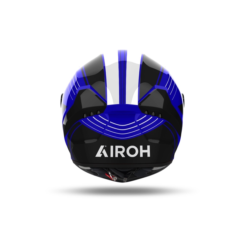 Ενσωματωμένο κράνος μοτοσικλέτας Airoh CONNOR Achieve γυαλιστερό μπλε