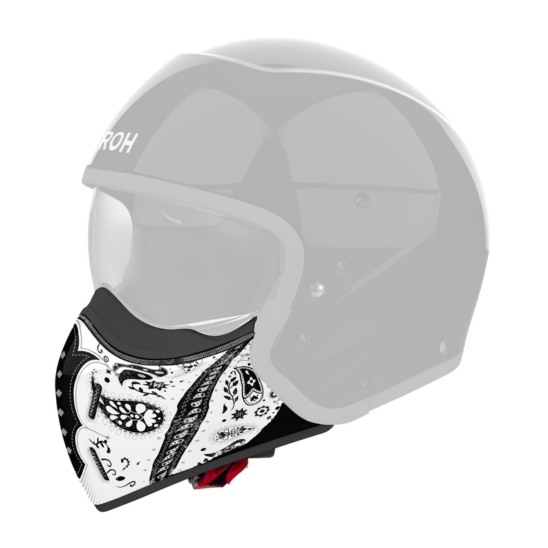 Προστατευτικό πηγούνι για κράνη Airoh J110 Paesly γυαλιστερό λευκό