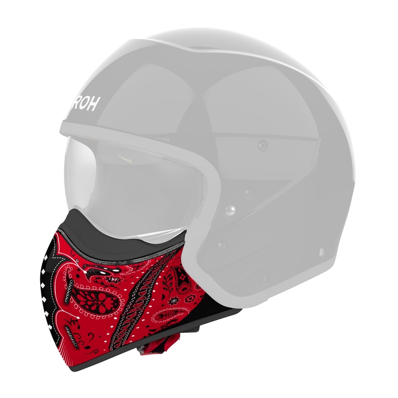 Προστατευτικό πηγούνι για κράνη Airoh J110 Paesly γυαλιστερό κόκκινο