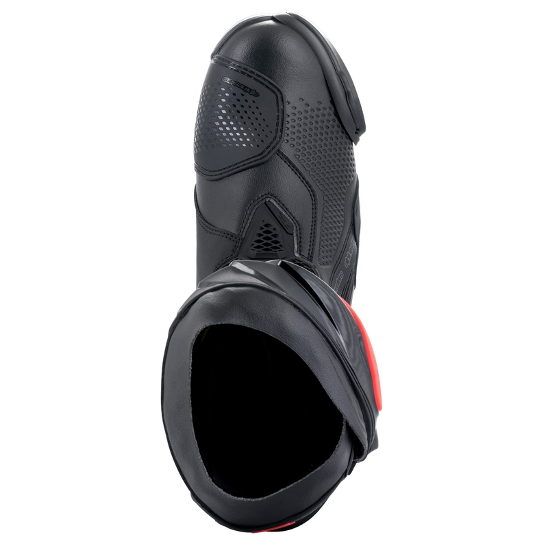 Alpinestars Supertech R Μπότες μοτοσικλέτας Μαύρο-Άσπρο-Κόκκινο-Κίτρινο-Φλούο