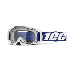 Γυαλιά motocross 100% ARmatic μπλε με διαφανές plexi