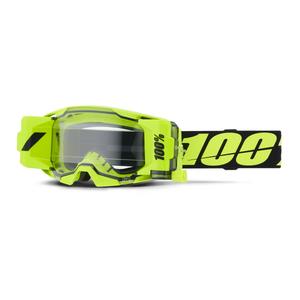 Γυαλιά motocross 100% ARmatic Forecast κίτρινο με διαφανές plexi