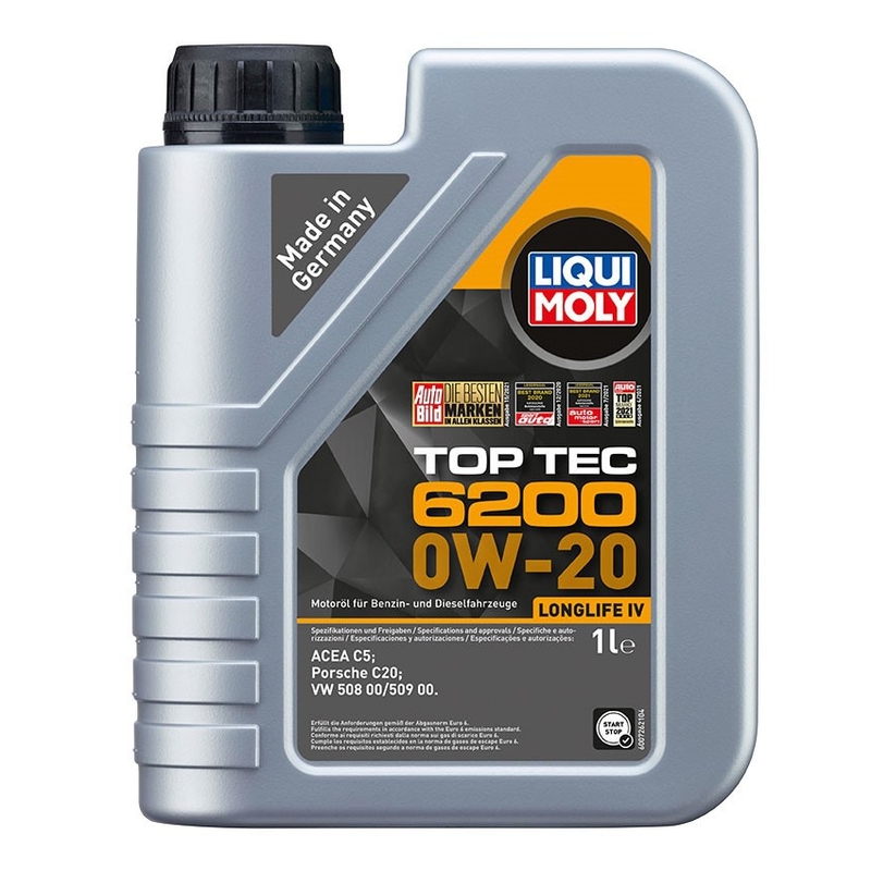 Συνθετικό λάδι κινητήρα LIQUI MOLY Top Tec 6200 0W-20 1 l