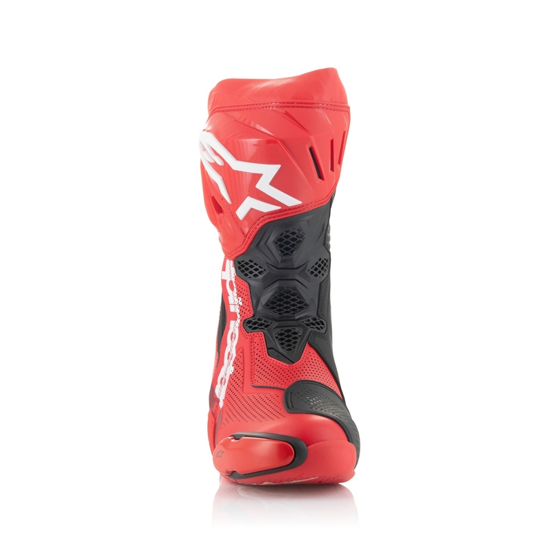 Alpinestars Supertech R Vented fluo red μπότες μοτοσικλέτας