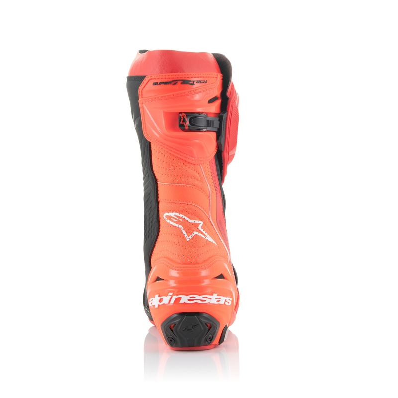 Alpinestars Supertech R Vented fluo red μπότες μοτοσικλέτας