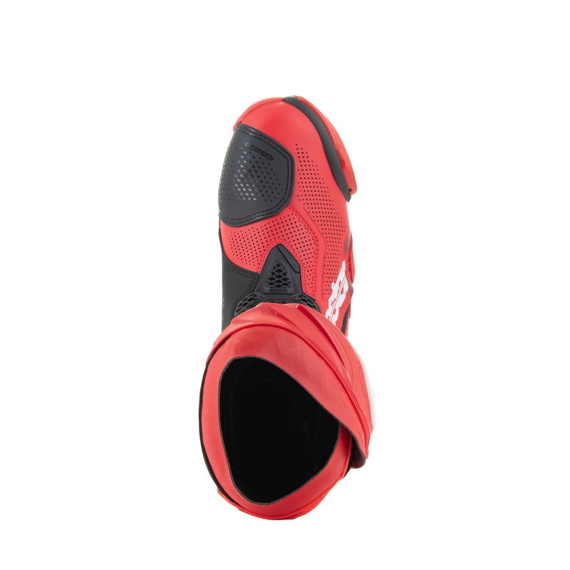 Alpinestars Supertech R Vented fluo red μπότες μοτοσικλέτας