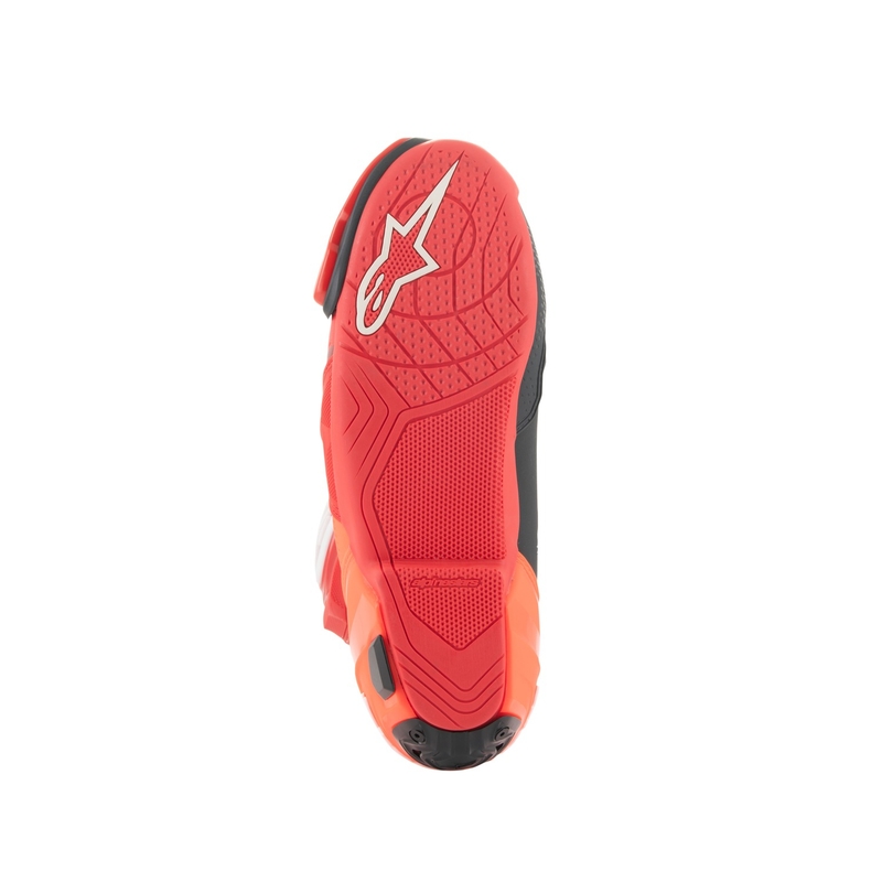 Alpinestars Supertech R Vented fluo red μπότες μοτοσικλέτας