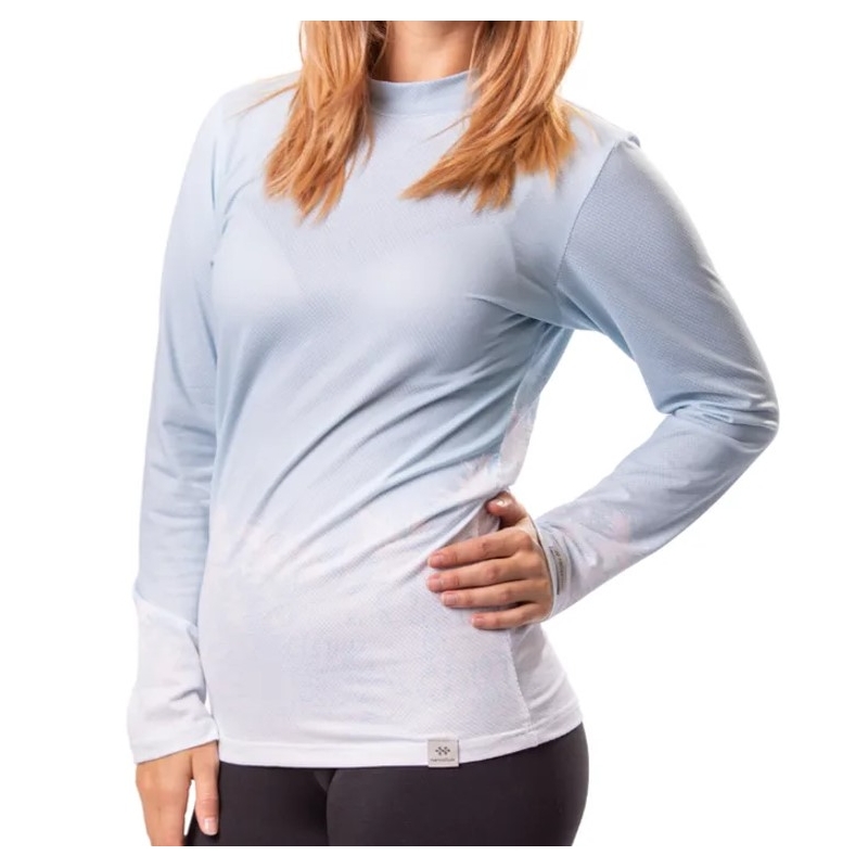 Γυναικείο θερμικό t-shirt nanosilver® Frozen μπλε και λευκό