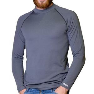 Ανδρικό θερμικό T-shirt nanosilver® Basic Merino γκρι
