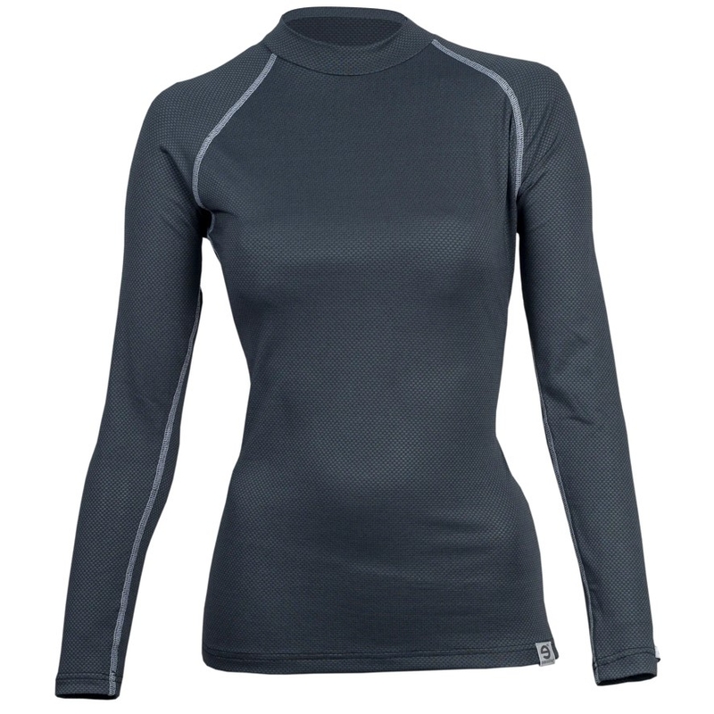 Γυναικείο θερμικό πουκάμισο nanosilver® Raglan ανθρακί γκρι - μακρυμάνικο