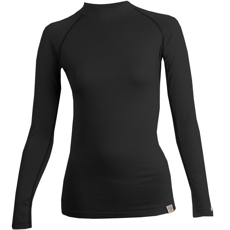 Γυναικείο θερμικό t-shirt nanosilver® MERINO μαύρο