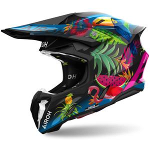 Κράνος Motocross Airoh Twist 3 Amazonia 2024 γυαλιστερό