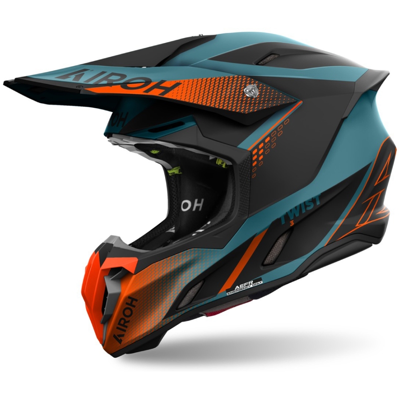 Κράνος Motocross Airoh Twist 3 Shard ματ πορτοκαλί