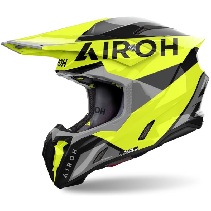 Κράνος Motocross Airoh Twist 3 King γυαλιστερό κίτρινο
