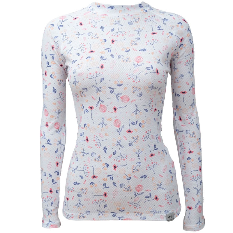 Γυναικείο θερμικό t-shirt nanosilver® Bloom λευκό
